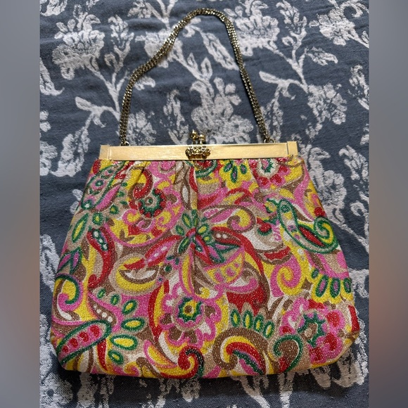 Vintage Harry Levine clamshell clutch - Picture 7 of 8